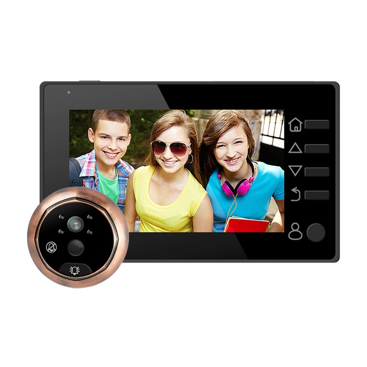 M4300D 4.3 inch TFT Color Display Screen 3.0MP Security Camera Video Smart Doorbell, Support TF Card (32GB Max) & Night Vision & Motion Detection, M4300D Black, M4300D M4300D 4.3 inch TFT Color Display Screen 3.0MP Security Camera Video Smart Doorbell, Support TF Card (32GB Max) & Night Vision & Motion Detection, M4300D Black, M4300D